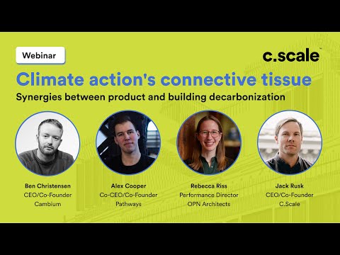 Video thumbnail for "Climate action's connective tissue: Synergies between product and building decarbonization"